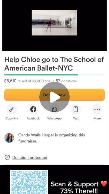 Helping a young dancer chase her NYC ballet dreams